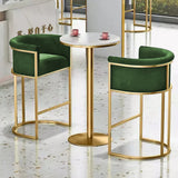 Luxury Space Saver Dining Table & Chairs Set Green- 3 Pcs