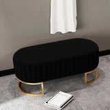 2 Seater Luxury Wooden Stool With Steel Stand