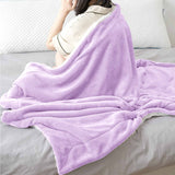 Lilac Ultra Soft Sherpa Throw Blanket