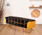 Vamp 3 seater stool Yellow