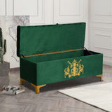 3 Seater Motive Design Ottoman Storage Box