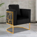 Modern Tulip Velvet Living Room Chair