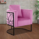 Modern Tulip Velvet Living Room Chair Black