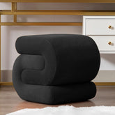 Foxhunter Velvet Ottoman Stool | Luxury Single Seater Footrest