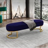 3 Seater Luxury Wooden Stool With Steel Stand Multiple Variants