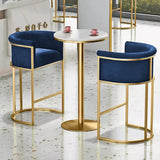 Luxury Space Saver Dining Table & Chairs Set Blue- 3 Pcs