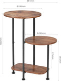 2 Tier Small Side Table Plant Stand with Storage Shelf