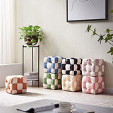 Luxury Chess square1 seater Stool MultiColors