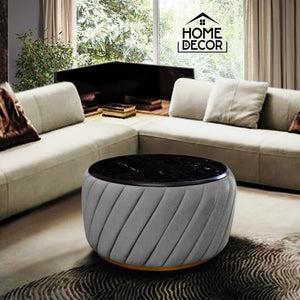 Luxury Round Center Table With Marble Sheet