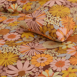 Mari Gold Flower 5 Pcs Printed Bedsheet Set