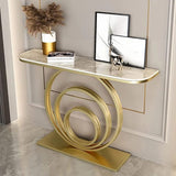 Ruben Ring Console Table-White