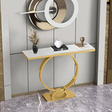 Luxury Droved Single Layer Console Table