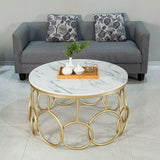 Flouting bubble ring center table