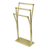 Edenscape Pedestal Y-Style Free Standing Towel Stand - Golden