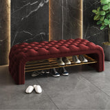 Profound Luxury 3 Seater Stool With Shoe Rack Multiple Variants