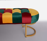 Rainbow 3 Seater Ottoman Stool