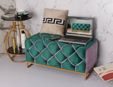Empire luxury 2 seater ottoman stool