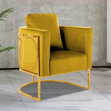 Modern Eden Velvet Living Room Chair