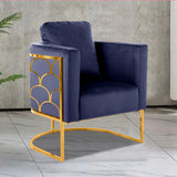Modern Petal Velvet Living Room Chair