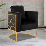 Modern Petal Velvet Living Room Chair