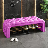 Profound Luxury 3 Seater Stool With Shoe Rack Multiple Variants