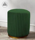 1 Seater Luxury Pouf Stool With Steel Stand