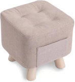 1 seater Square Stool with Pocket