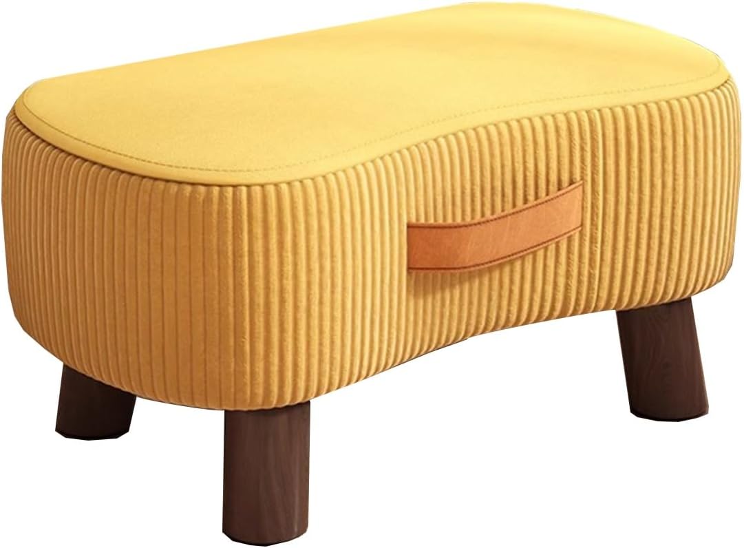 1 seater Nordic Velvet Vanity foot stool with Handle