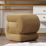 FOXHUNTER VELVET OTTOMAN STOOL