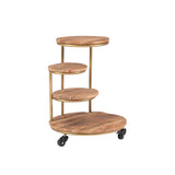 4 Tier Rolling Side Table