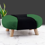 1 seater Two Tone Velvet Quilted Stool