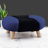 1 seater Two Tone Velvet Quilted Stool