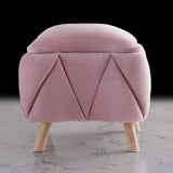 1 seater Quilted Velvet Stool