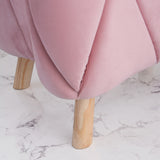 1 seater Quilted Velvet Stool