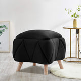 1 seater Quilted Velvet Stool