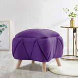 1 seater Quilted Velvet Stool
