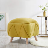 1 seater Quilted Velvet Stool