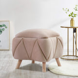 1 seater Quilted Velvet Stool