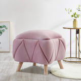 1 seater Quilted Velvet Stool
