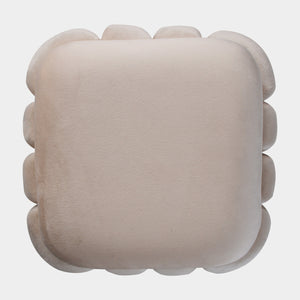Quilted Square Velvet Stool | Luxury Ottoman & Footrest