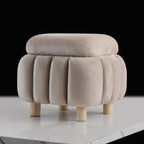 1 seater Quilted Square Velvet Stool