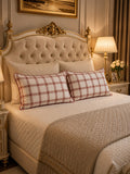 Elegant Floral Embroidered Pillow Cover