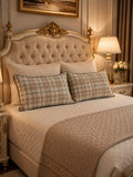 Elegant Floral Embroidered Pillow Cover