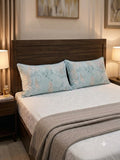 Elegant Floral Embroidered Pillow Cover