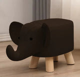 Kids Elephant Velvet Stool