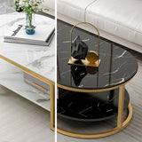 Oval Shape Uv Marble Texture Sheet Center Table