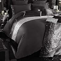 Black Luxury Bridal Set - King - 12 Piece