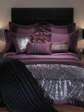12 PCS LUXURY SEQUENCED BRIDAL SET WITH FREE QUILT FILLING PURPLE