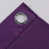 2 Pieces of Plain Velvet Deep Purple Curtain with 2 belts
