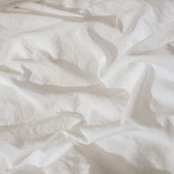 white Ruched Lace Duvet Cover Set  8-pcs King Size